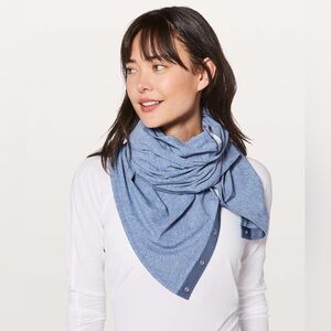 Lululemon Vinyasa Scarf Rulu Heathered Brilliant Blue